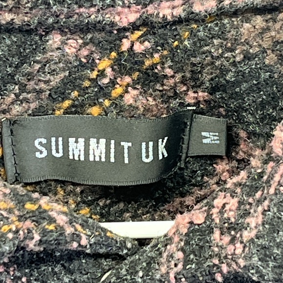 Summit UK Flannel Heavy Jacket Plaid Snap Button Up Chest‎ Hip Pockets Medium - Picture 3 of 11